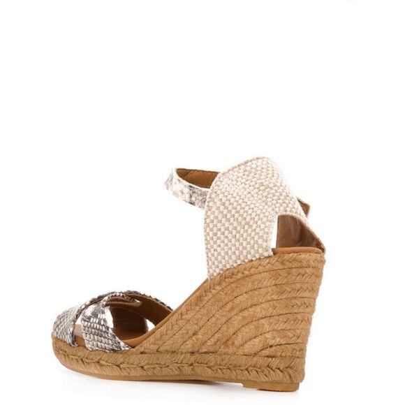 Kurt Geiger Women's Leona Wedge Espadrille Sandals - Grey 8M - Picture 10 of 11